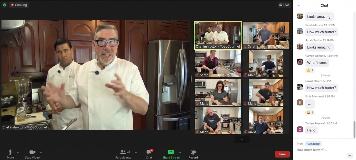 To-Go to Gourmet cooking show